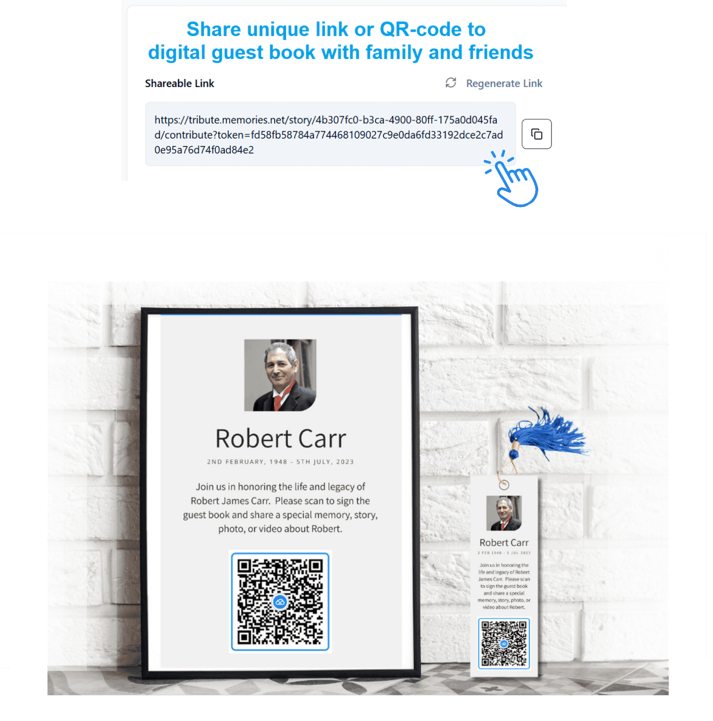 Step 1 - Generate QR code for digital guest book